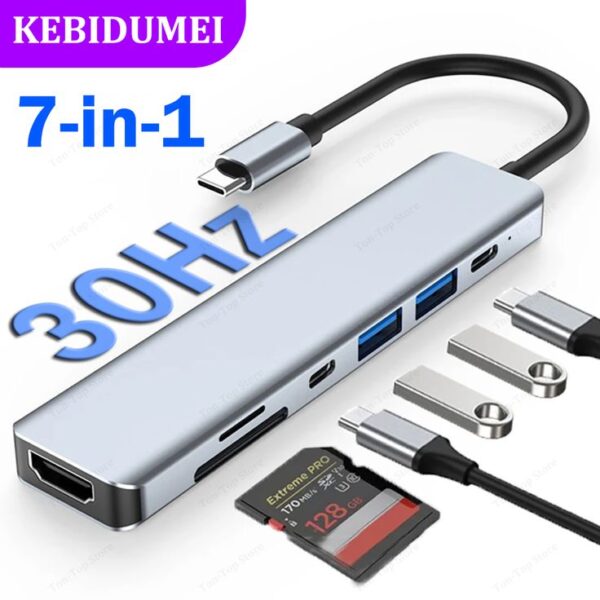 Adptador de Type C 7em 1